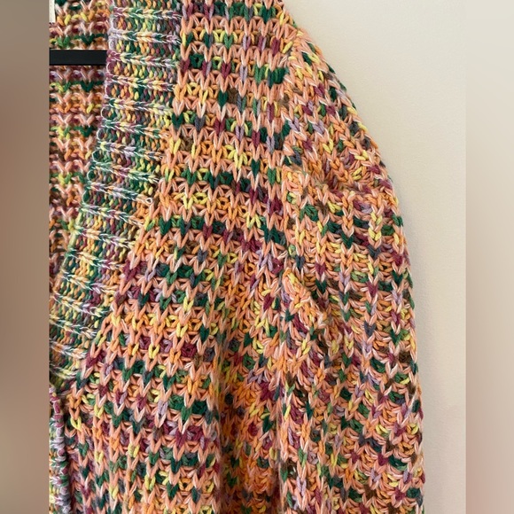 MOON RIVER Multicoloured Puff Sleeve Cardigan - Picture 4 of 6
